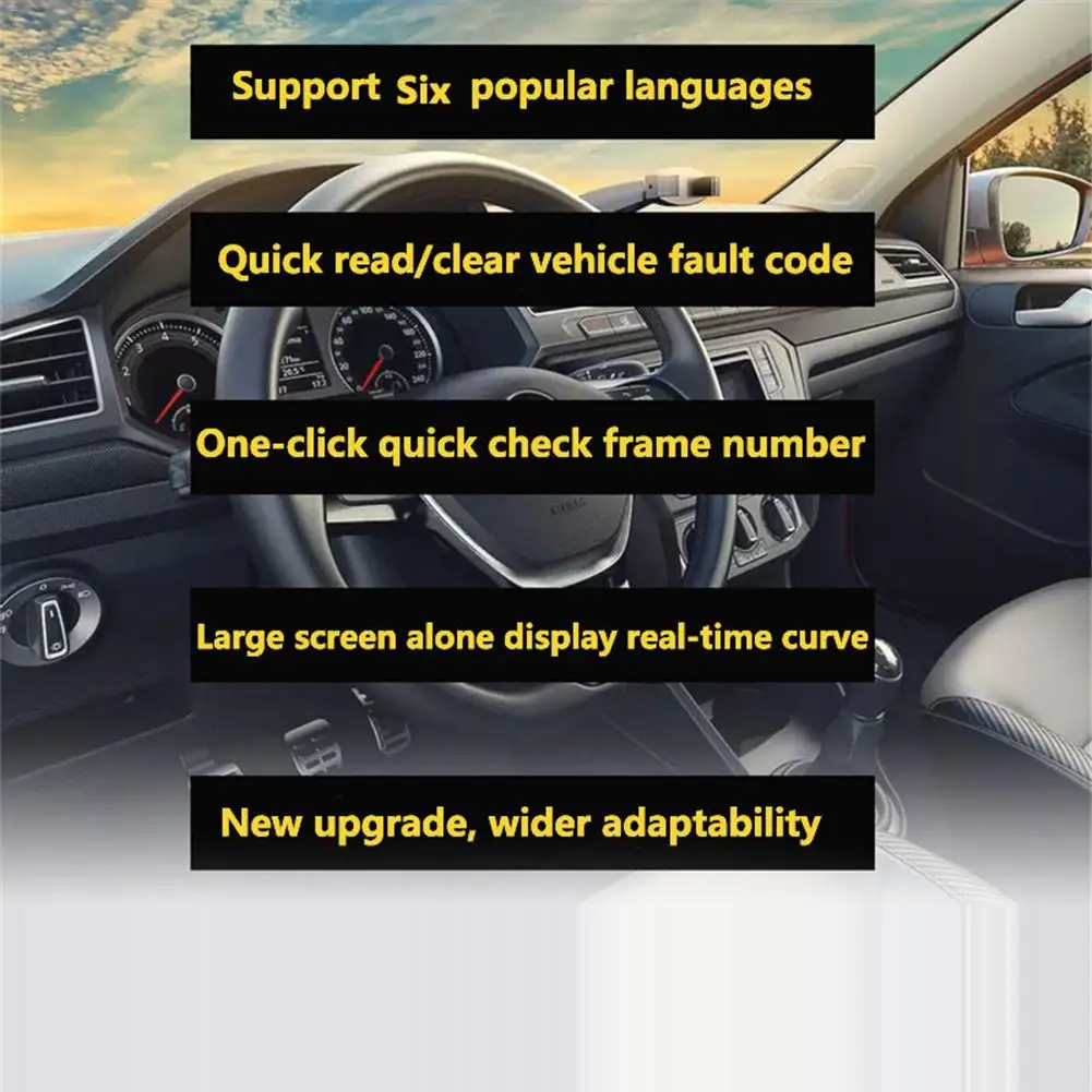 OBD2 автомобильный OBD II диагностический сканер двигателя охлаждающей жидкости Temp Автомобильный датчик скорости OBDII диагностический инструмент для диагностики неисправностей автомобиля
