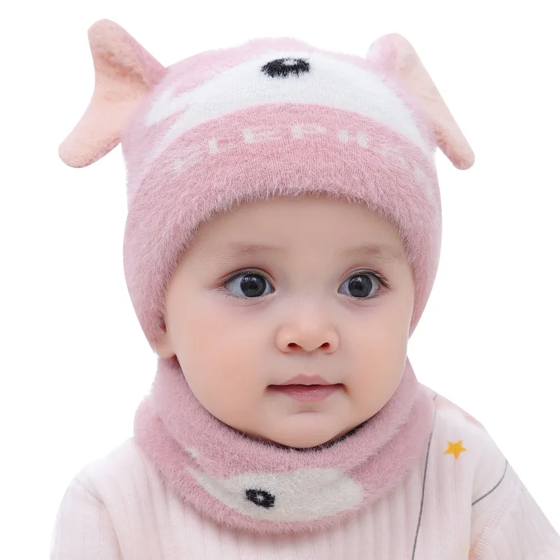 Новинка; зимний теплый шарф для малышей; шапка с рисунком; Детский шарф; шейный платок; головной убор - Цвет: G