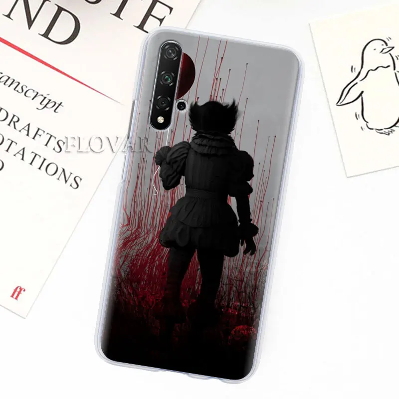 Чехлы для телефонов Pennywise The Clown Horror для huawei Y5 Y6 Y7 Y9 Honor 20 Lite 8X 9X Pro View 20 жесткий чехол