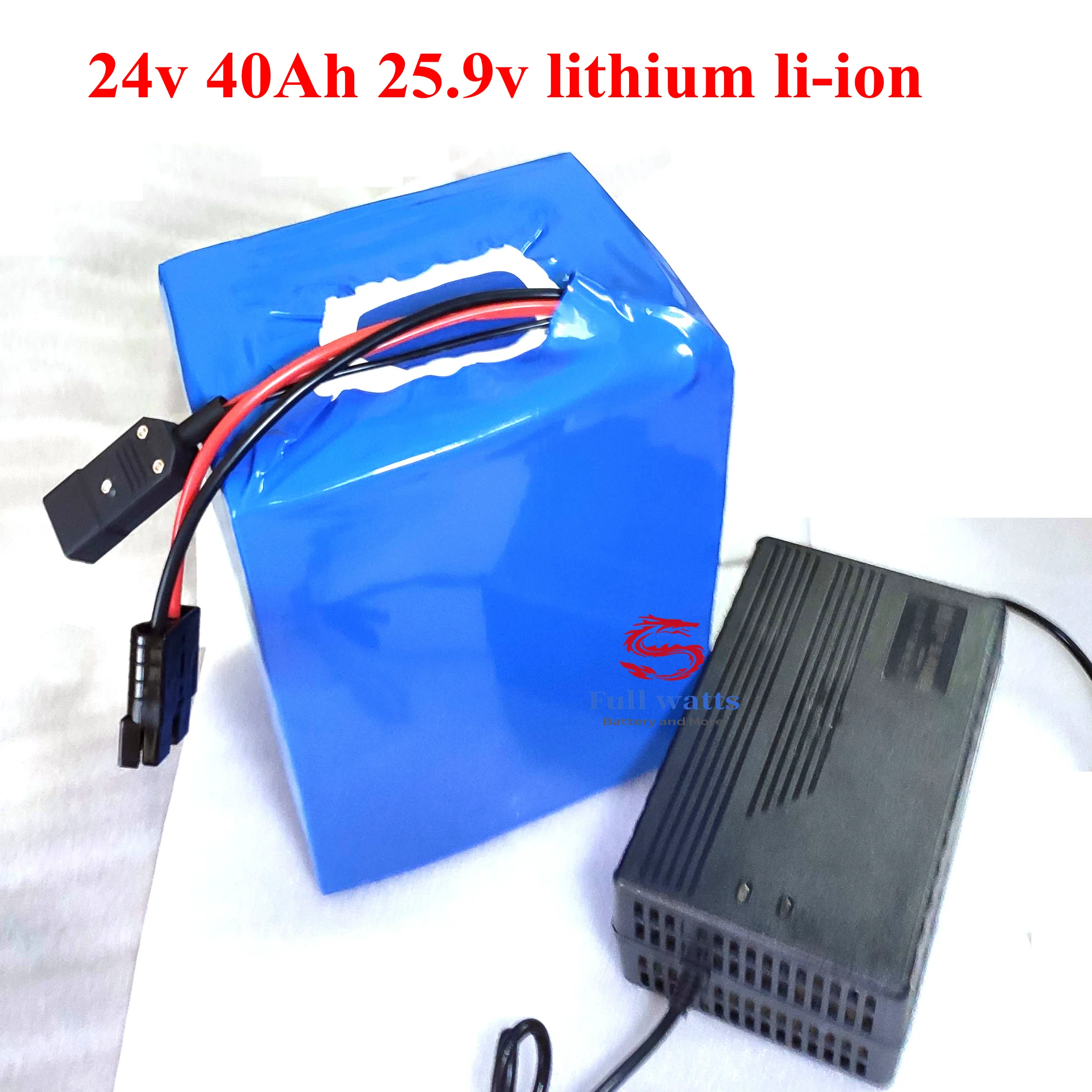 Pack de batterie lithium-ion 24v, 40ah, 25.9v, BMS, pour moteur de vélo  électrique, énergie solaire, voiture, éclairage LED, ups ess + chargeur 5a  - AliExpress