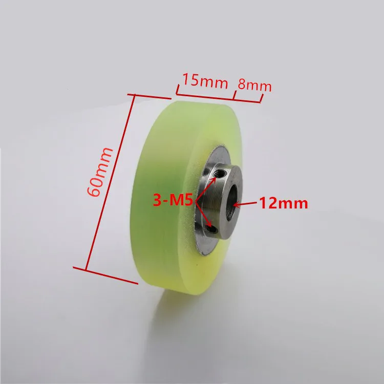 

Polyurethane Rubber-coated Wheel Mask Machine 58 Ears with Aluminum Core Pull Wire Power Bumper Line Rolling