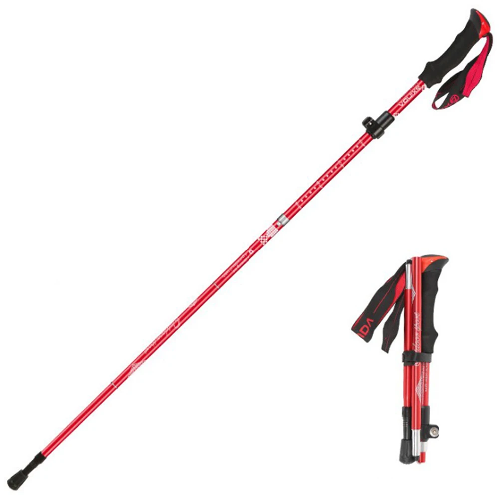 Палки для скандинавской ходьбы tech team. Палки для скандинавской ходьбы tech team. Красный). Ходьбы 3-х секционные 110-135см (цв. Легкий палки.