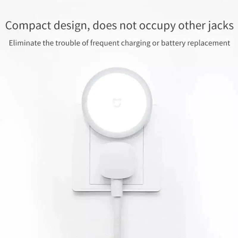 Новейший Xiaomi светильник с сенсором сенсорного управления светодиодный ночник 0,4 Вт 2400 лм к настенный светильник для спальни гостиной белого цвета