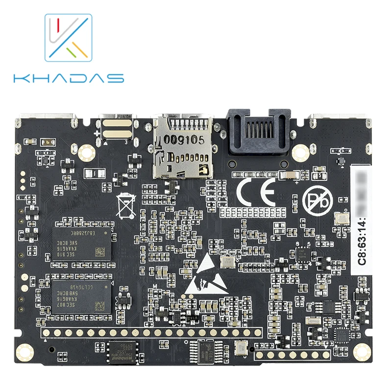 Khadas VIM2 Max одноплатный компьютер с Linux Ubuntu mate 16,04 поддержка DDR4 3 ГБ eMMC 64 ГБ