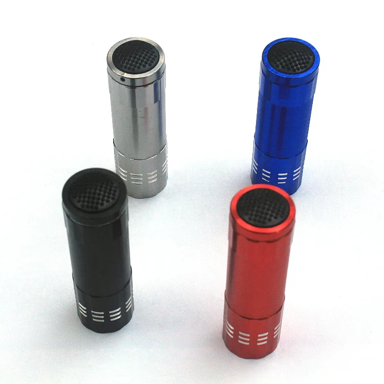 

ZS Tactical Outdoor 9led 9 Lights Flashlight Aluminium Alloy Mini Small Flashlight Household Outdoor Lighting Gift