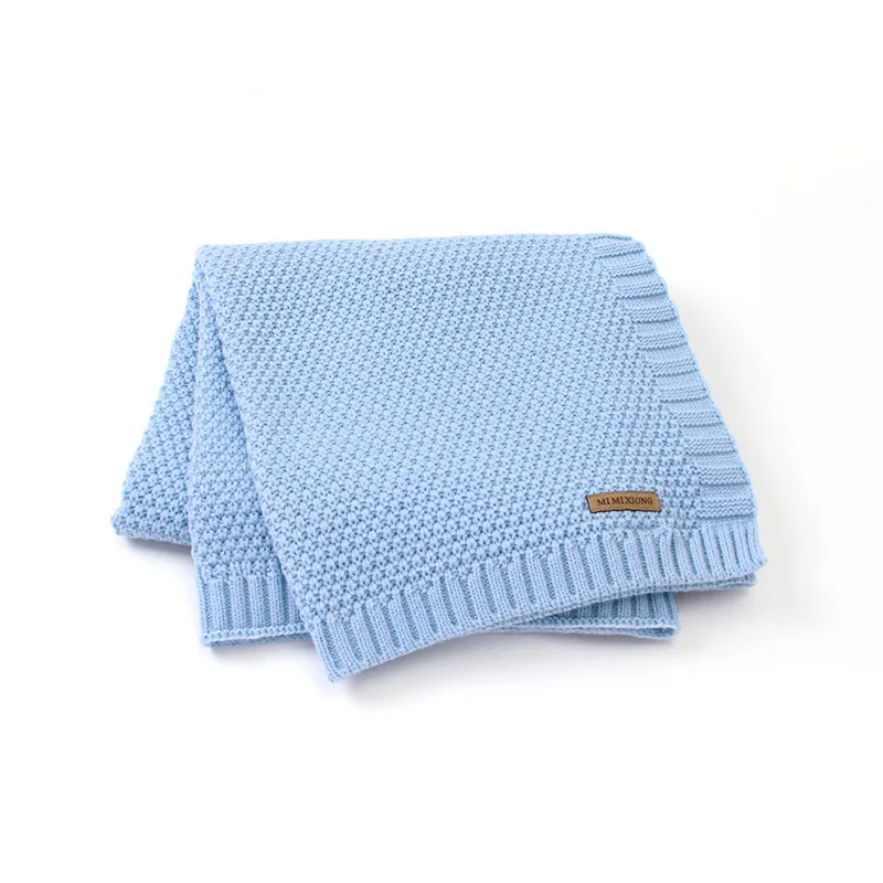 Baby Spring Autumn Blanket Newborn Wrap Blanket Knitted Plaid Blanket Stroller Sleep Cover Kids Windproof Cover Quilt