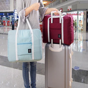 

Travel Bags New Nylon Foldable Travel Bag Unisex Large Capacity Bag Luggage Women WaterProof Handbags Men Weekend Bag