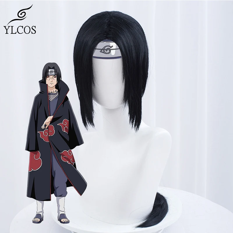 Anime Itachi Cosplay Wig Halloween Party Costume Accessories |
