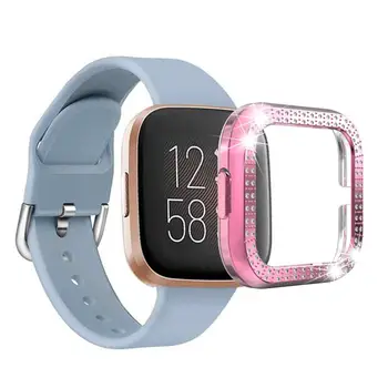 

Stylish Rhinestones Smart Watch Protection Plating Cover Case Shell for Versa 2