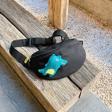 Южная Корея INS игривый крокодил мягкая Грудь пакет для девочек в японском стиле Harajuku маленькая сумка на плечо женская простая Hong Kong стиль