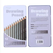 12 штук эскиза карандаша металлический набор искусство/эскиз/живопись