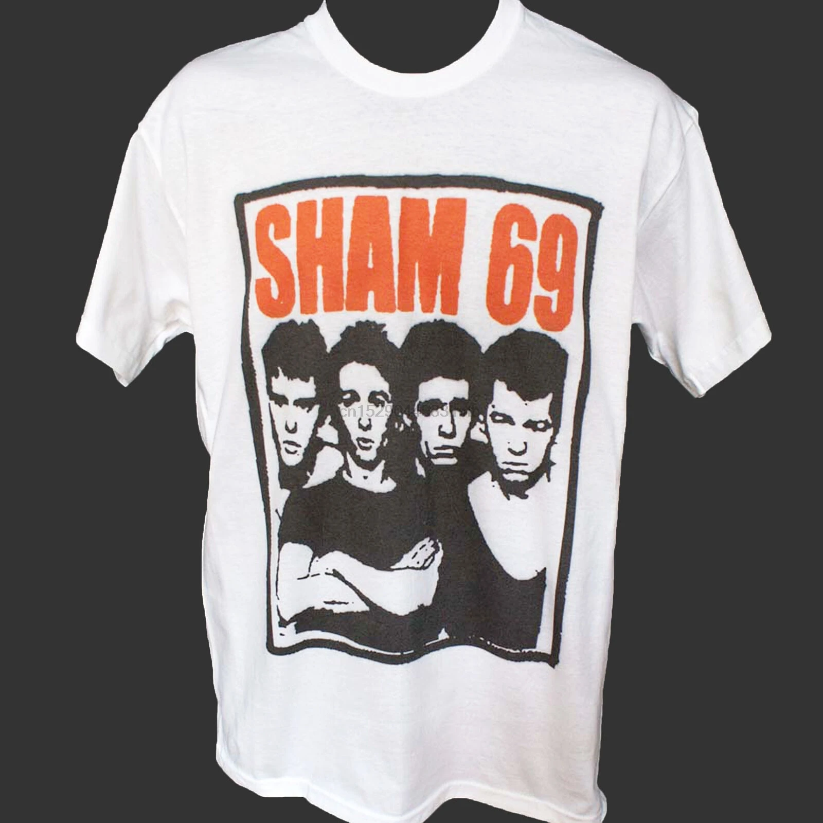 Футболка Sham 69 в стиле панк-рок с надписью Oi Skinhead | Мужская одежда