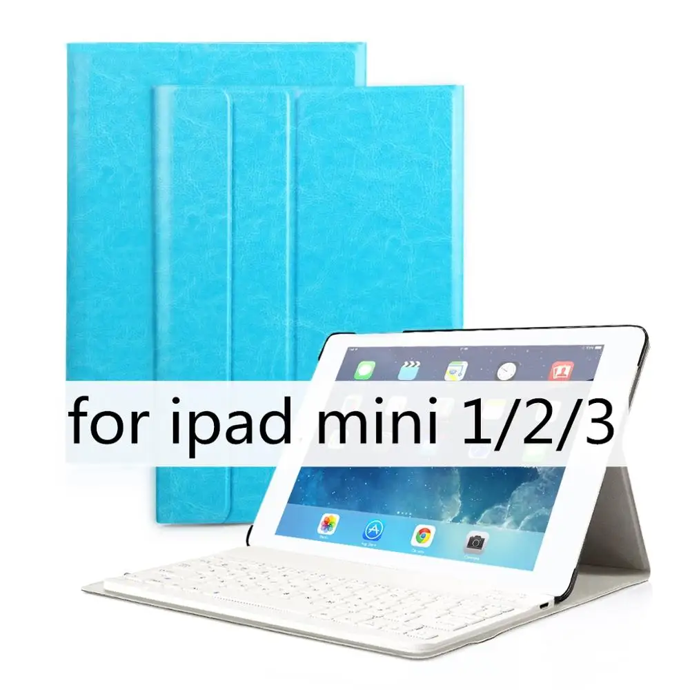 for ipad mini 123 Smart Keyboard чехол для iPad mini 1/2/3 смарт-чехол для iPad mini 4/5 A1489 A1490 A1491 A1599 A1600 A1432 A1454 A1455 - Цвет: for ipad mini 123
