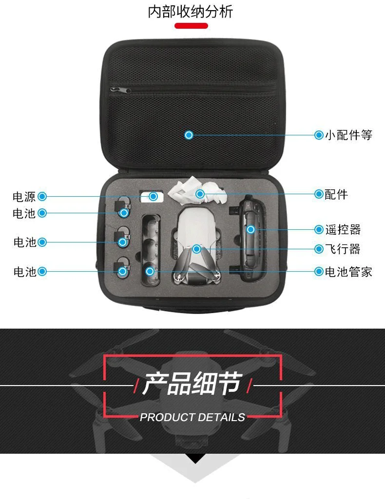 Mavic mini Sling Bag Box водонепроницаемый чехол Аксессуары для DJI Mavic mini Drone для хранения одного плеча сумка чехол для переноски