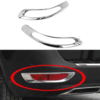 

ABS Chrome Rear Bumper Fog Light Lamp Frame Cover Trim for Peugeot 5008 2017 2018
