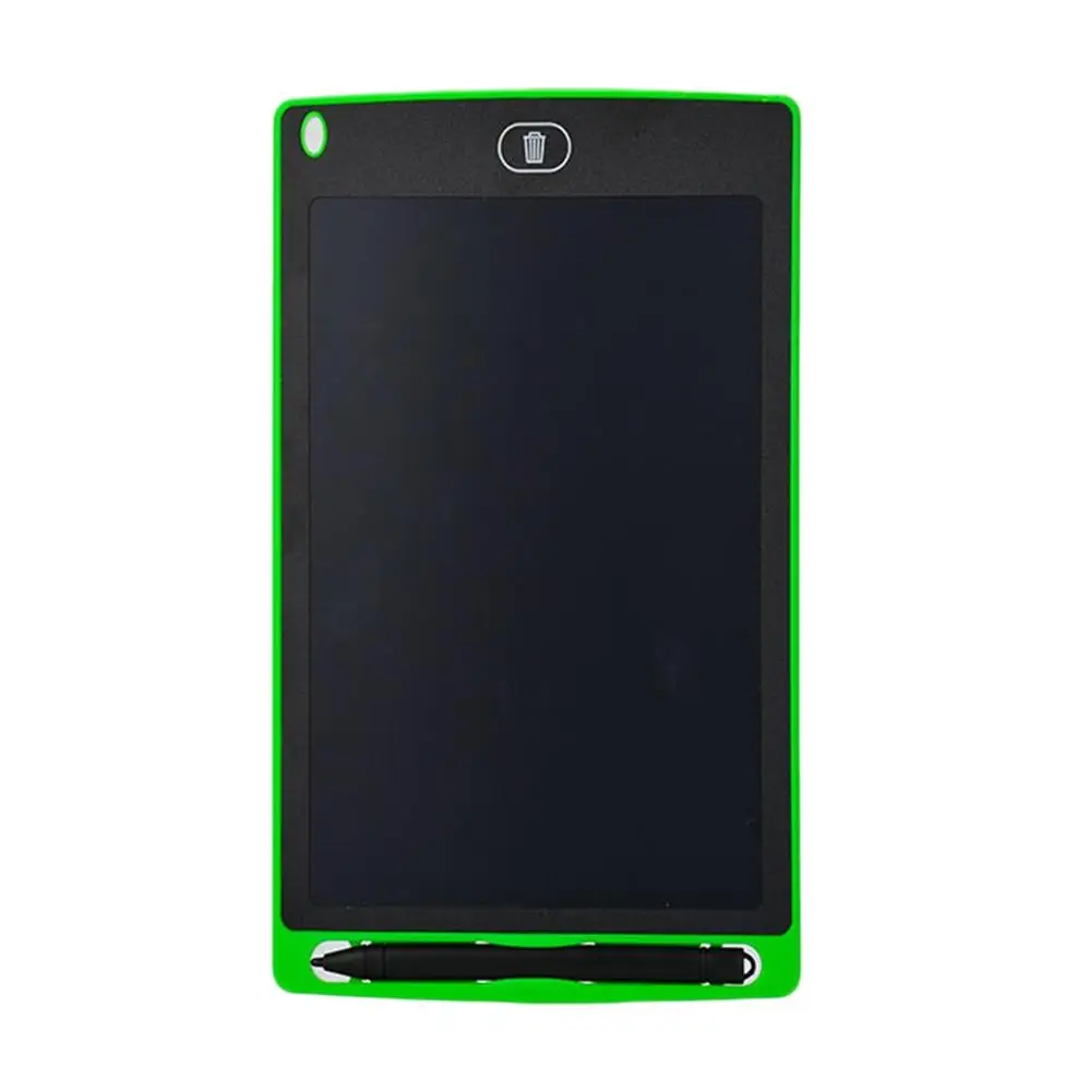 green Креативный планшет для рисования 8,5 дюймов блокнот цифровой lcd графическая доска почерк доска объявлений для образования бизнеса - Цвет: green