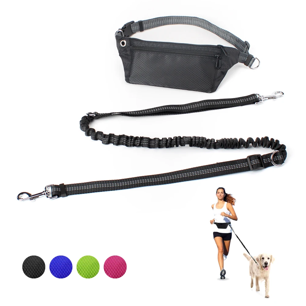 Pet Accessories Waist Pocket Dog Leash Collars, Harnesses Leads