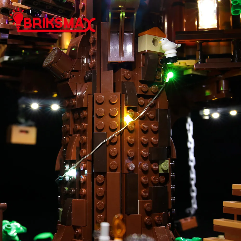 BriksMax Led Light Up Kit для идей серии дерево дом игрушки строительные блоки комплект освещения совместим с 21318(весеннее шоу