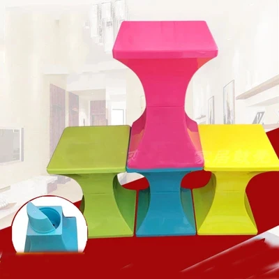 

Makeup stool small square plastic stool chair special offer fashion home high stool creative dining table stool modern min