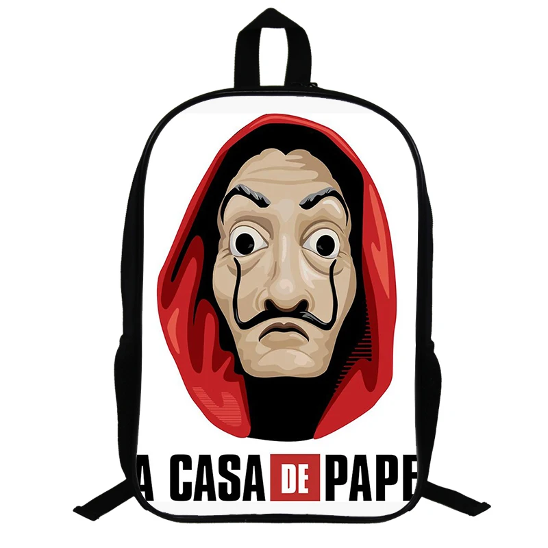 Newst Money Heist рюкзак la casa de papel 14 5 дюймов рюкзаки унисекс кошелек книжные сумки