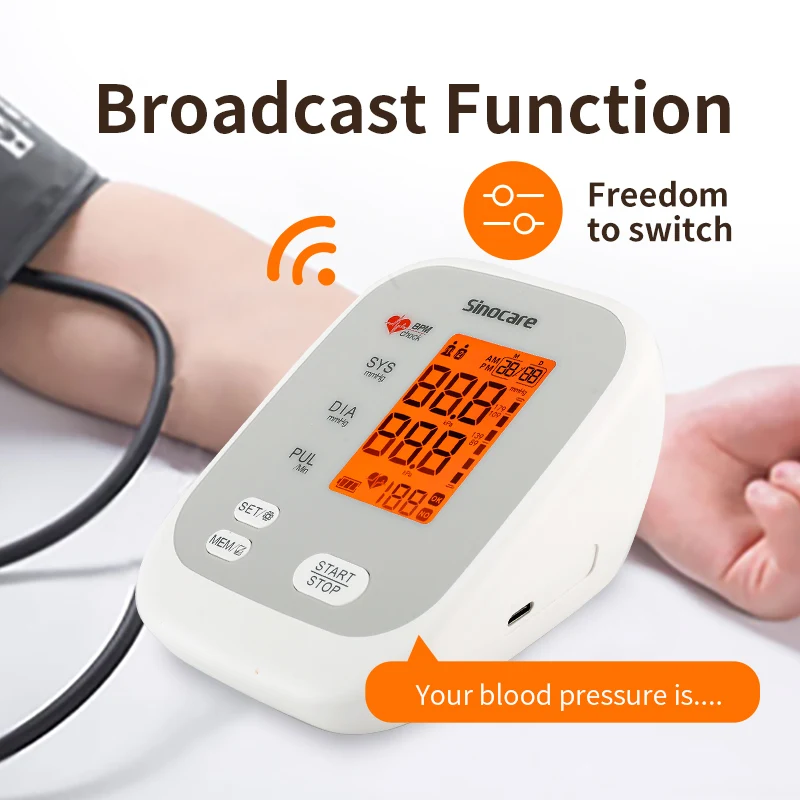 Sinocare Blood Pressure Monitor Tensiometer