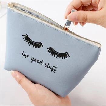 

Women MiIni Cosmetic Bags PU Leather Travel Portable Organizer Necessary Makeup Bag Waterproof Toiletry Bags Wash Make Up Box