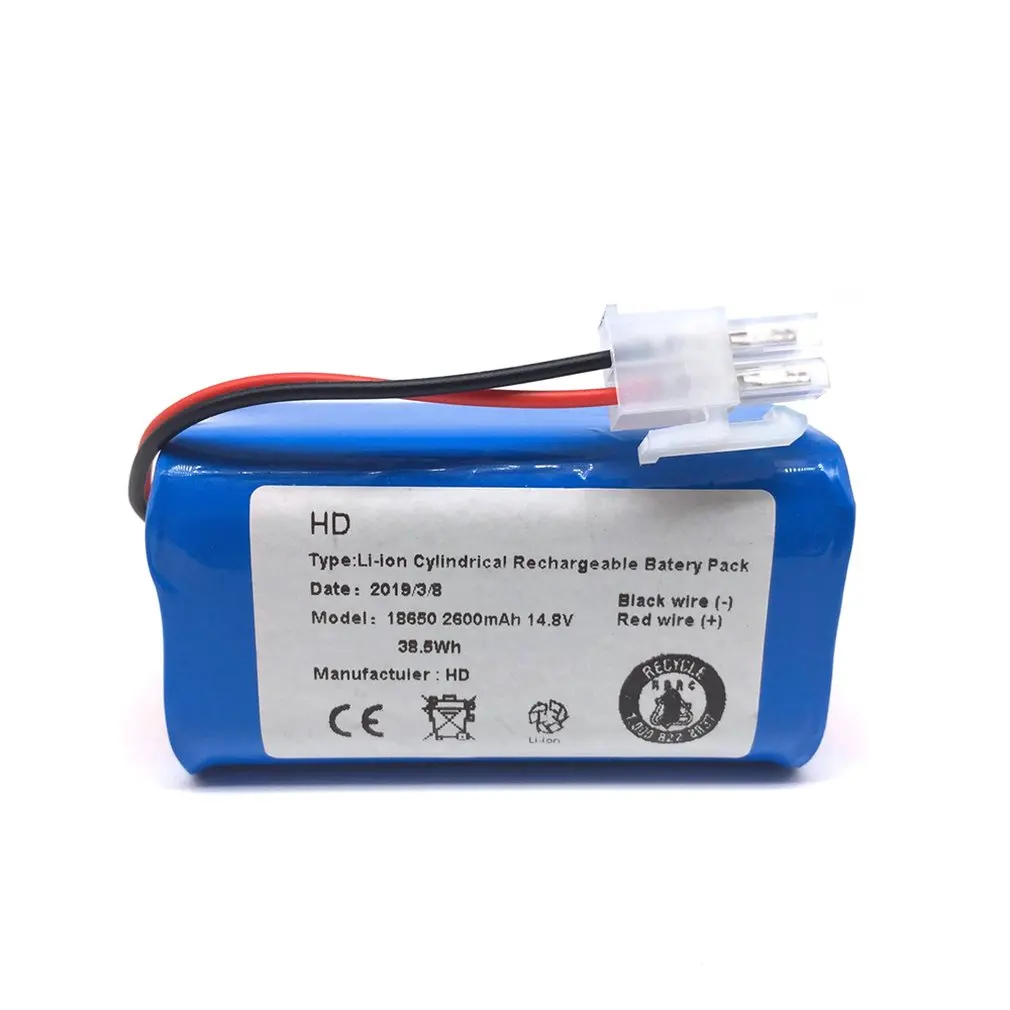 Rechargeable for ILIFE Battery + Brush Filter 14.8V 2800mAh Robotic Vacuum Cleaner Accessories for Chuwi for Ilife A4 A4s A6