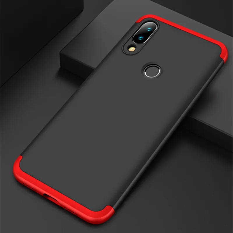 

For Xiaomi Redmi Note 7 Mi Note7 Case Coque 360 Full Protection 3 in 1 Matte Plastic Shockproof Phone Cover Capa