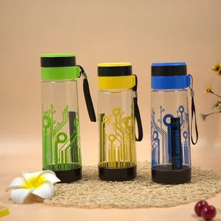 New Style Children Cup with Straw Baby Glass 300 Ml Handle Infant Leak-Proof Sippy Cup Kids Drink Water Suspender Strap
