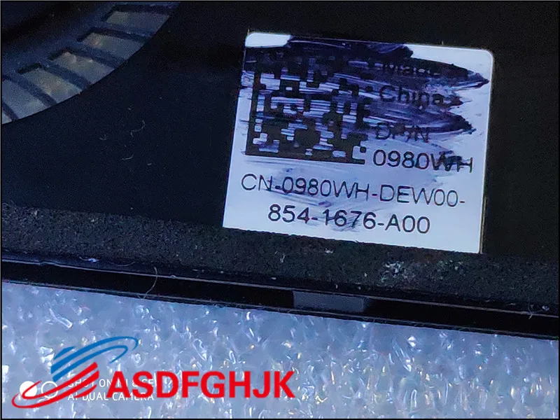 Для Dell XPS 13 9370 охлаждающий вентилятор CN-0980WH 0980WH 980WH ND55C19-16M01 тесты хорошее