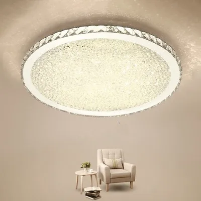 

Modern K9 Crystal LED Flush Mount Ceiling Lights Fixture Mixed crystal Home Ceiling Lamps for Living Room Bedroom Kitchen
