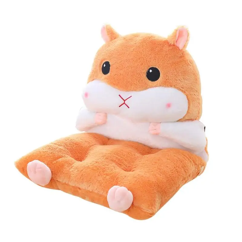 Orange Delicate Design Hamster Decorative Pillows Skillful Manufacture Superior Quality Soft Cotton Chair Seat Cushion Back Cushion - Color: Orange