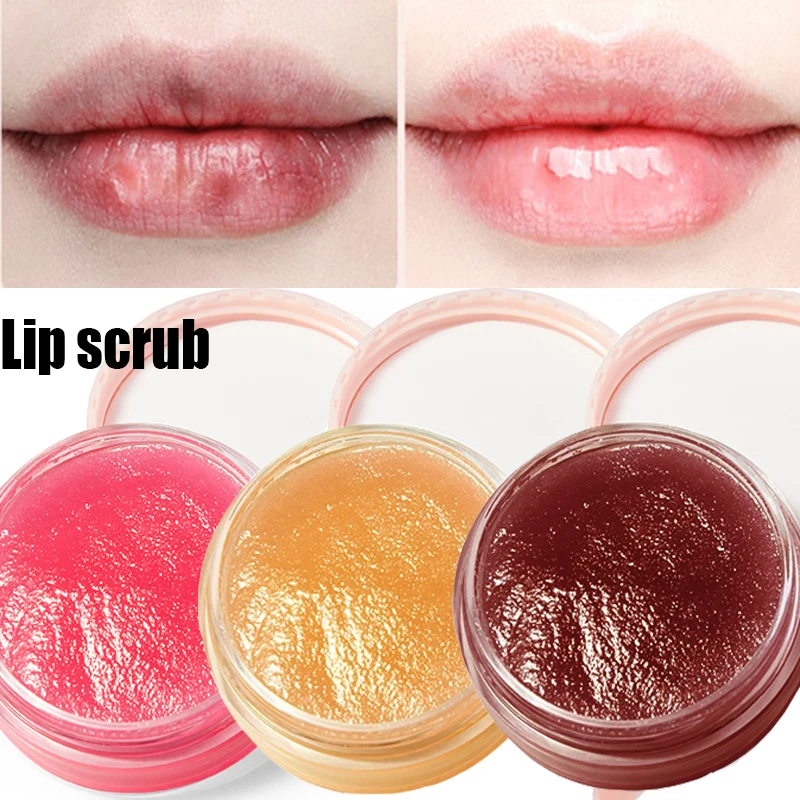 Lip Scrub Gentle Exfoliating Lip Balm Moisturizing Keratin Cream Exfoliating Base Lip Gloss Anti Aging Natural Wrinkle Lip Care