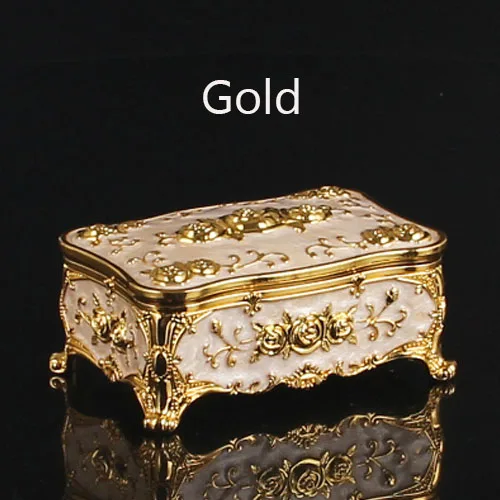 Rectangle-Gold JINSERTA металлическая шкатулка для хранения косметики для гостиной Держатель Для Зубочисток ватные палочки Органайзер роскошный золотой Настольный ящик для мелочей - Цвет: Rectangle-Gold