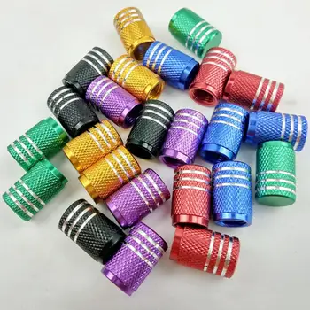 

2020 6 Color 4Pcs Aluminum Alloy Car Truck Round Wheel Tire Valve Stem Cap Dust Cover Black/Red/Yellow/Green/Blue/Purple 4.0