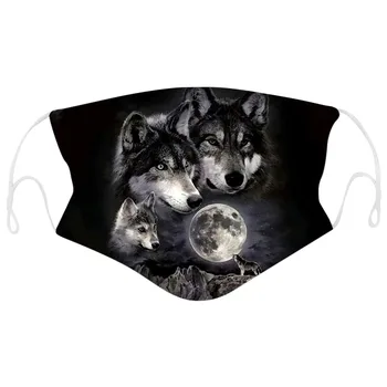 

7 Styles Mouth Masks Fashion Digital Print Pollution-proof Windproof Washable and Reusable Two Lays Face Masks Mascarillas