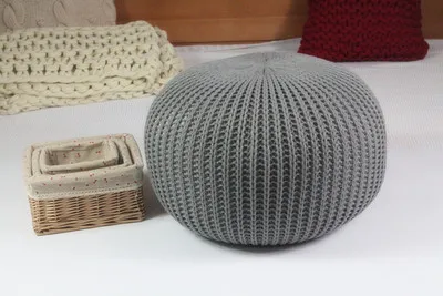 European Style Handmade Lazy Sofa Kids Bean Bag Sofa Chair Living Room Bed Tatami Home Decoration Children Single Cushion Sofa - Color: Gray