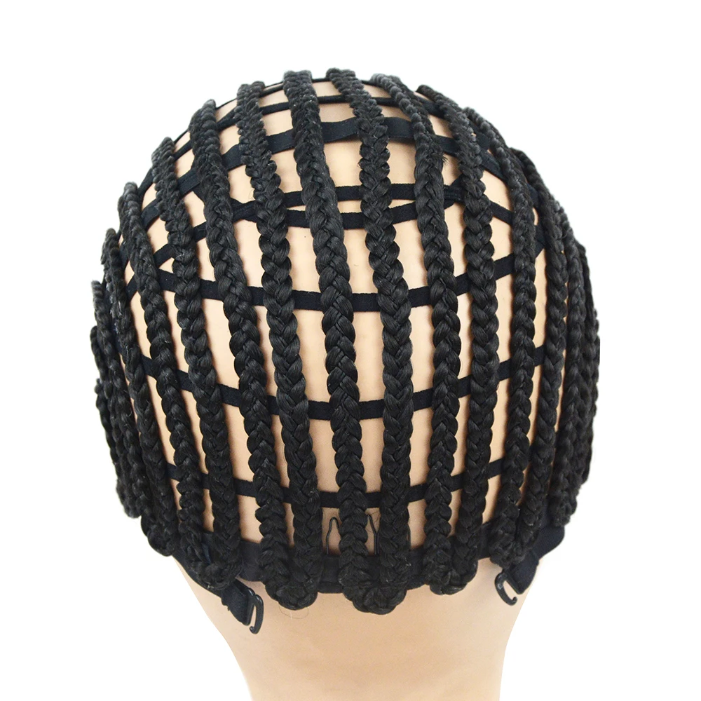 2Pcs Crochet Cornrow Wig Caps for Women Braided Caps for Making Wigs with  Clips Inside Stretchy Braid Cap for Easier Sew in Crochet Braids Sewing Cap  for Wigs and Hair Weave 