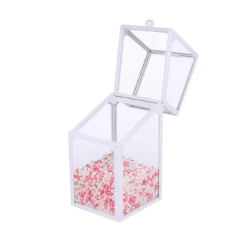 

1Pc Brush Box With Pearls Useful With Lid Durable Makeup Brush Bucket Storgae Box Organizer Container Cosmetic Brush Holder for