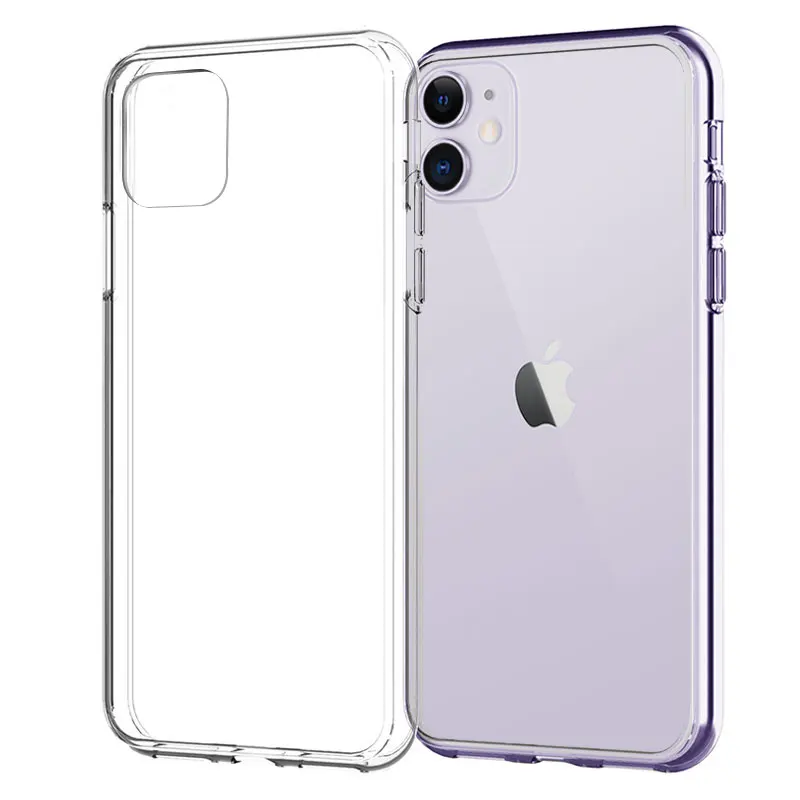 Silicone Case For iPhone 11 Pro X XR XS Max 4 5 6 7 8 Plus Cover Transparent Cases For iPhone SE 2020 11 XR Shockproof Case Soft