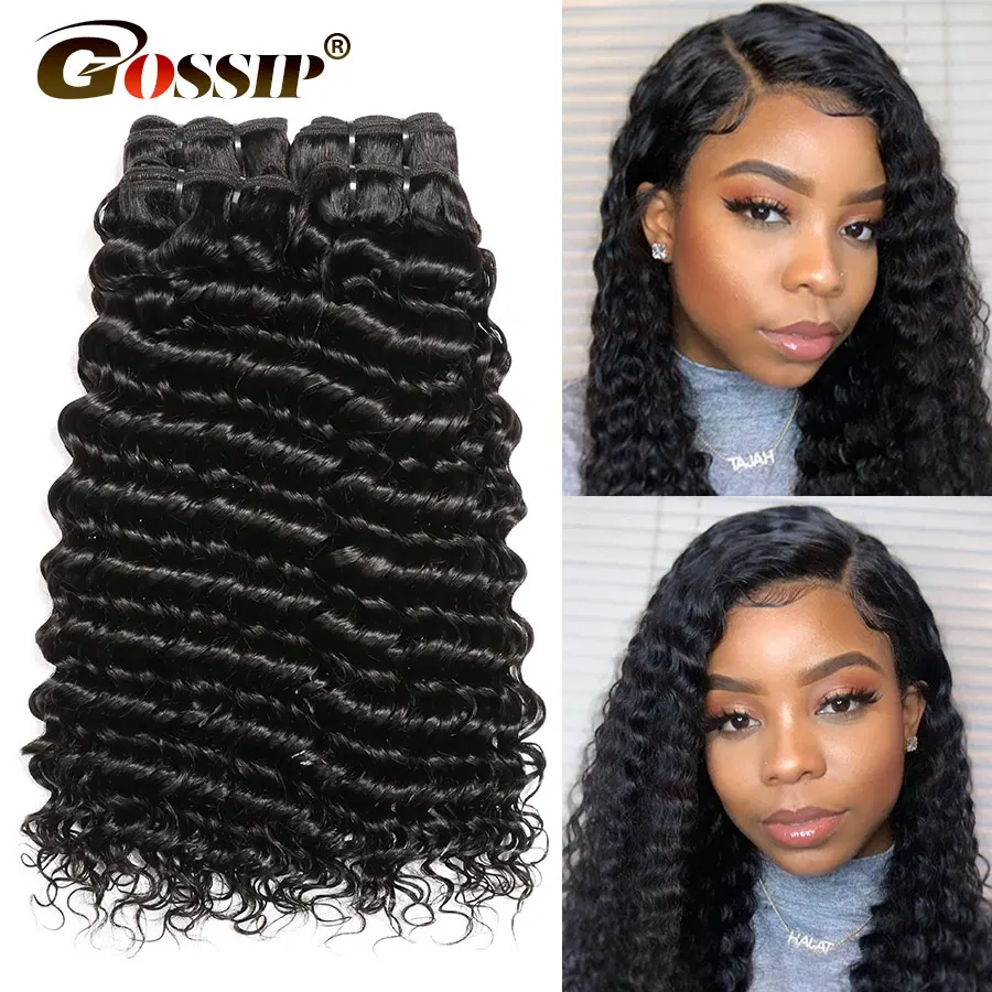 Remy-Hair Gossip Bundle Hair-Can Deep-Wave 100%Human-Hair-Extensions Brazilian Buy 1B