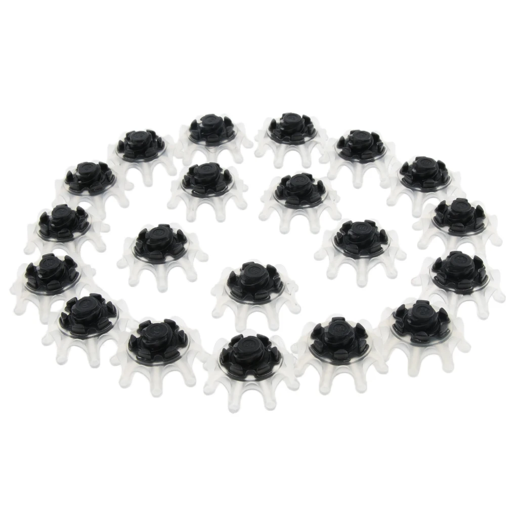 20 Pieces Softspikes Golf Shoes Spikes Cleats Replacement Repair Supplies - Цвет: Dark Green 3x1.5cm