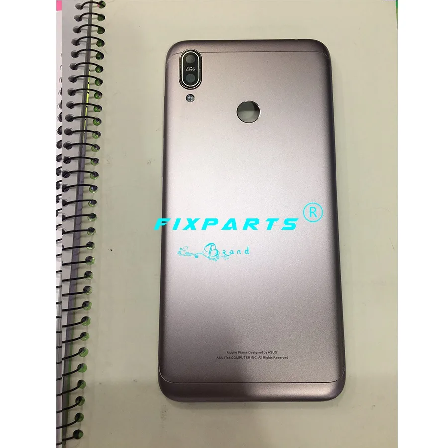 Оригинальная задняя крышка Корпус для ASUS ZenFone Max M2 ZB633KL ZB632KL задняя крышка Батарея двери с кнопка регулировки громкости Камера объектив