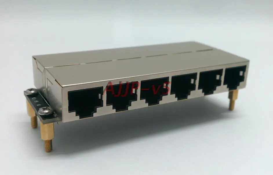 Сетевой кабель Rj45 прямой разъем сетевой порт плата адаптера 6 сетевой кабель многоходовой док-модуль 6 разъемов