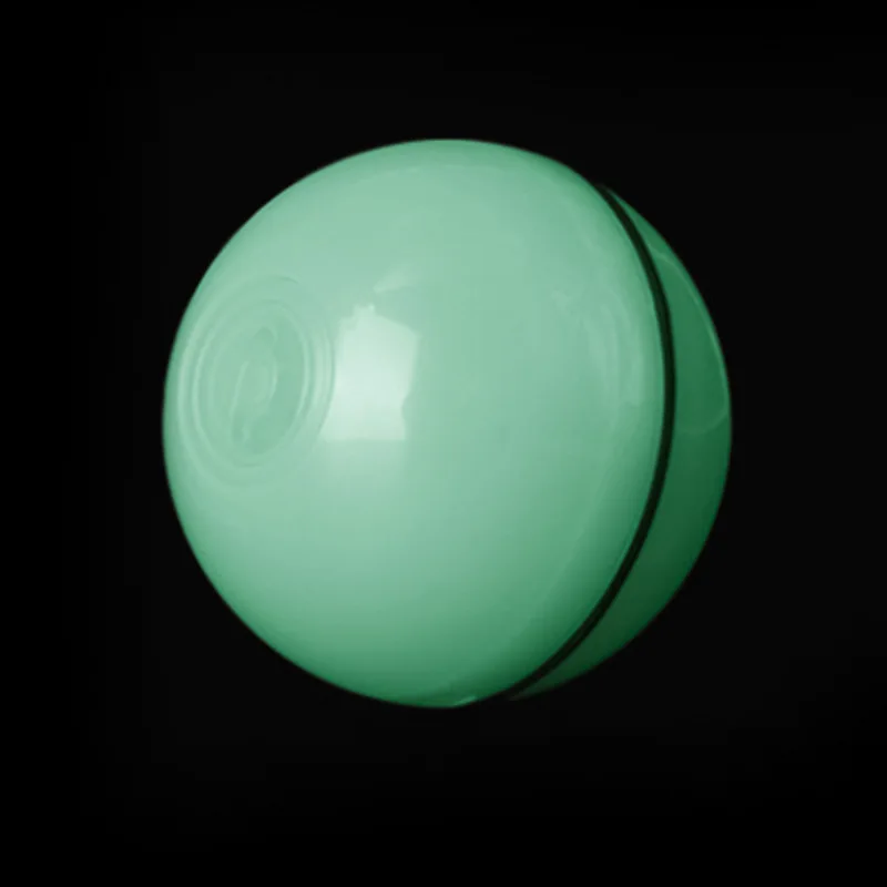 Умная интерактивная игрушка для кошек, USB перезаряжаемая светодиодная лампа, 360 градусов, самовращающийся шар, домашние животные, играющие игрушки, активированный мяч для питомцев - Цвет: Зеленый