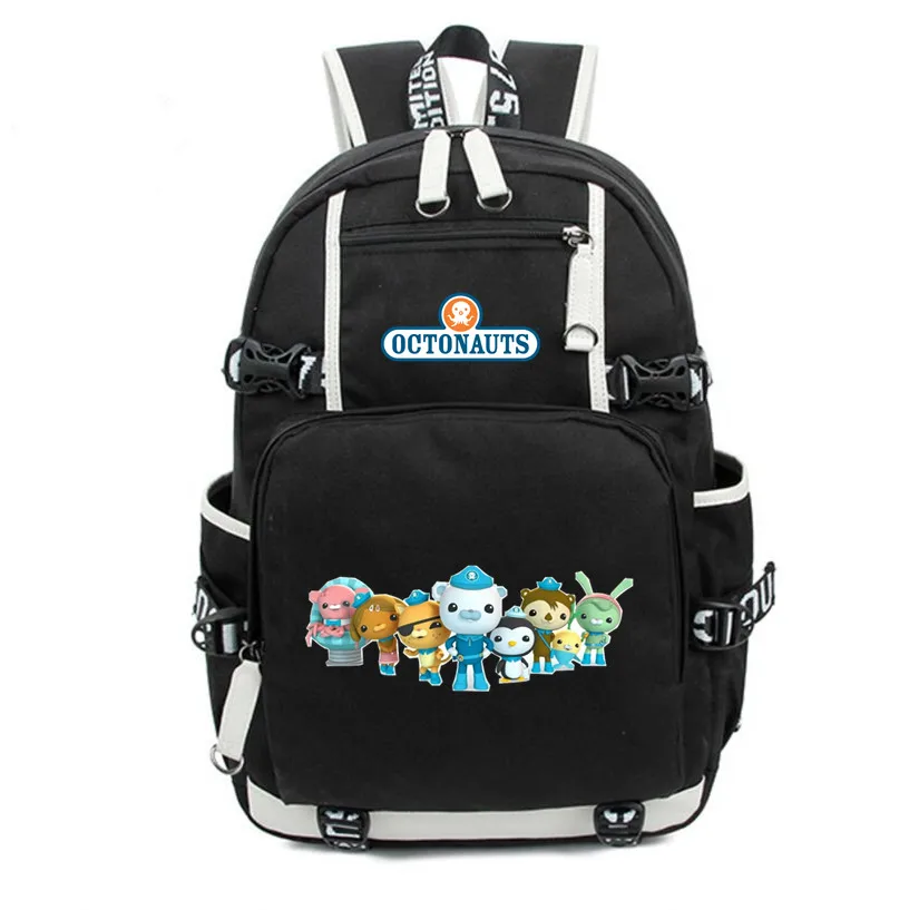 Рюкзак Octonauts, холщовые школьные сумки, сумка на плечо, Барнакл квазий, песо, печать, дорожные сумки, рюкзак для ноутбука для детей