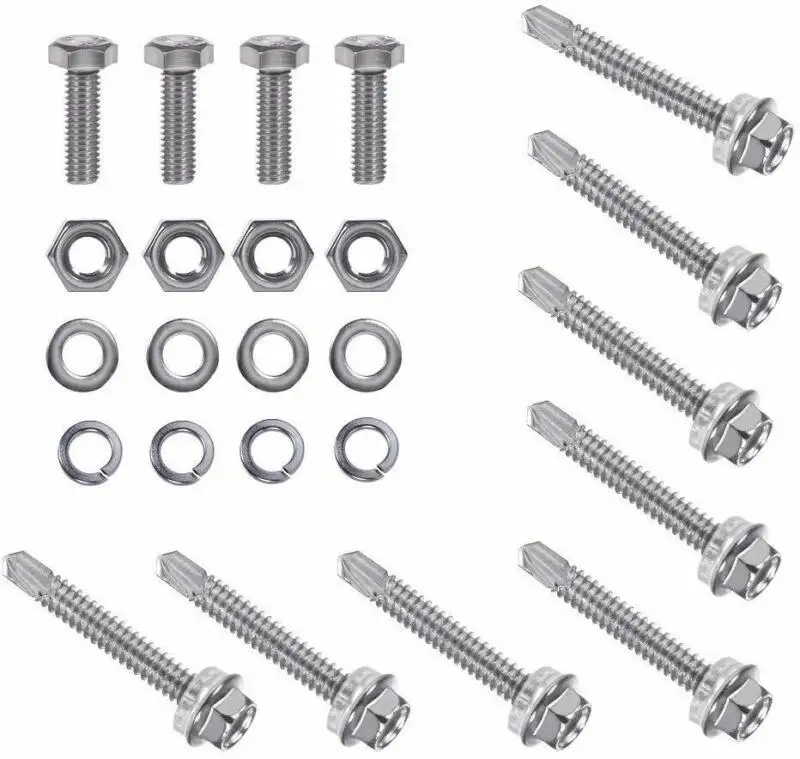 

Aluminum alloy Solar Panel Mounting Silver Z bracket With Nuts & Bolts
