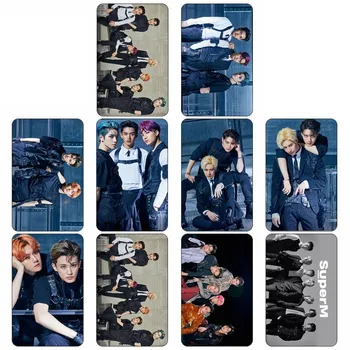 

10Pcs/Set Kpop SuperM All Members Personal Customized Card Team Crystal Card Sticker Photocard Stickers Fans Gifts