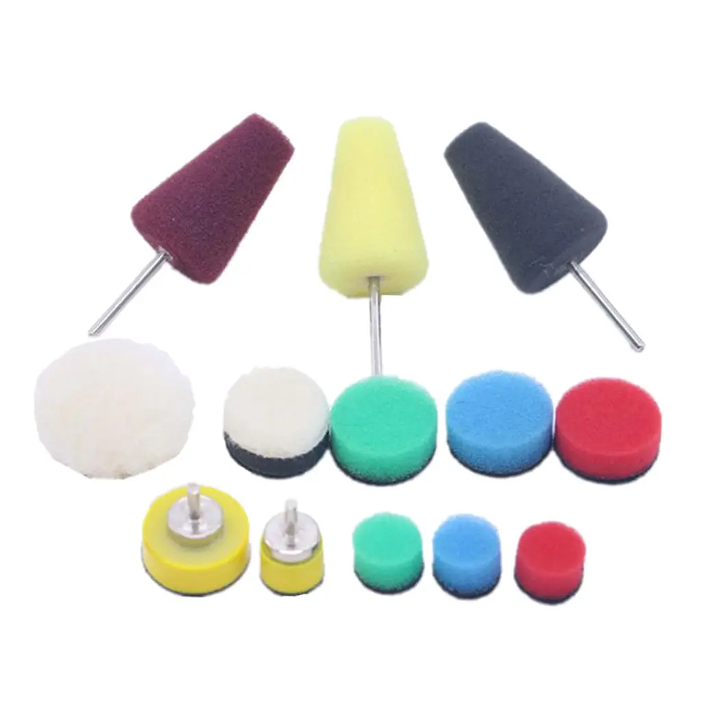 Drill Buffing Sponge Pad, 13 Pieces Polishing Pad Clean Automotive Car