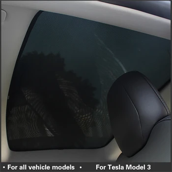 

For Tesla Model 3 Roof Sunshade Model3 Sunshade Car Sun Visor Rear Front Sun Shade Protector Skylight Shades Three Accessories